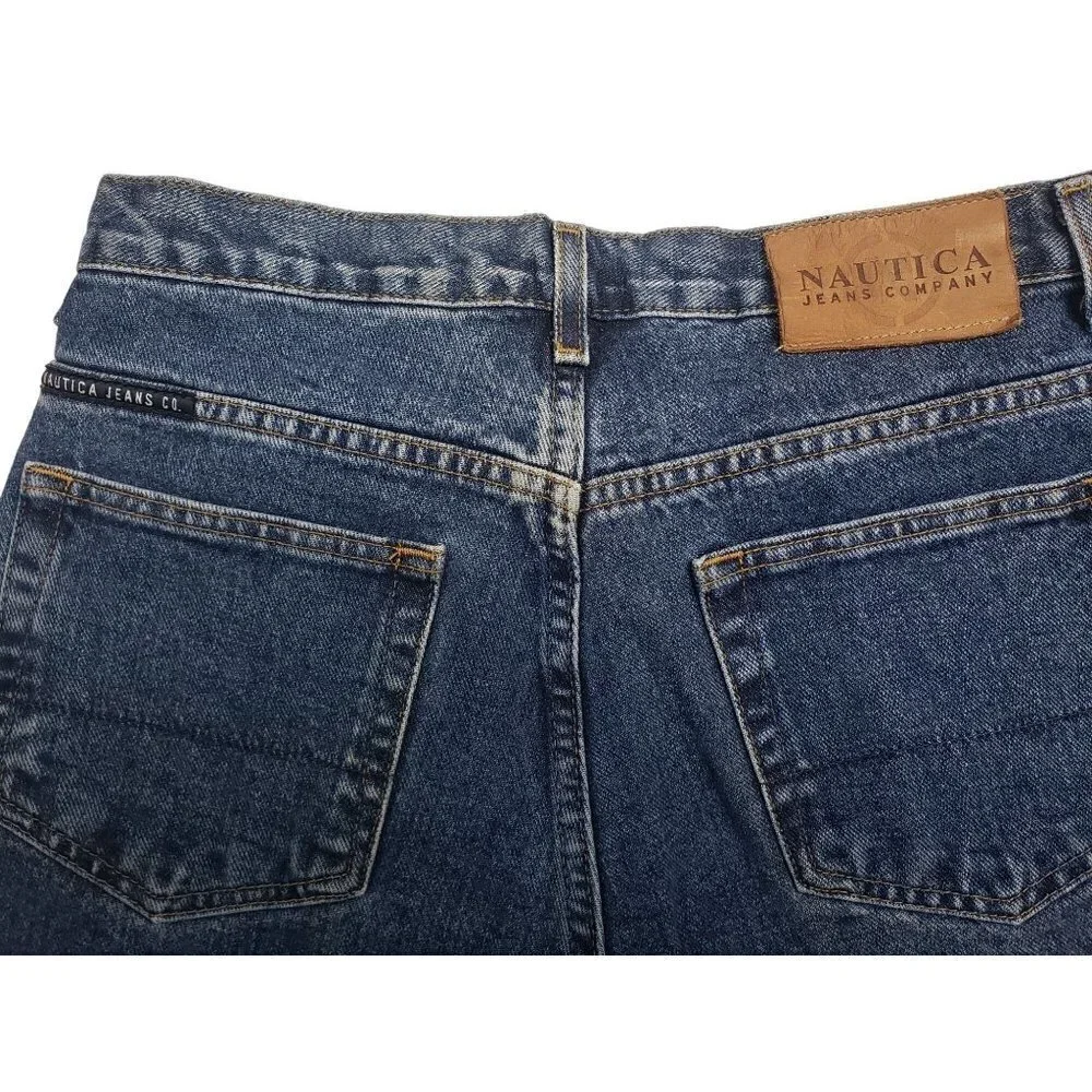 Nautica‎ straight leg cotton blue jeans, size  31x32
